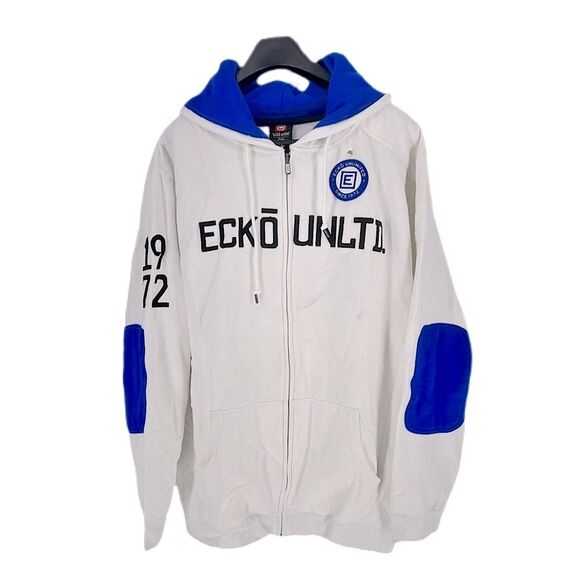 Deadstock Y2K Ecko Unlimited White Thick Cotton Oversized Hip Hop Mens Size XXL